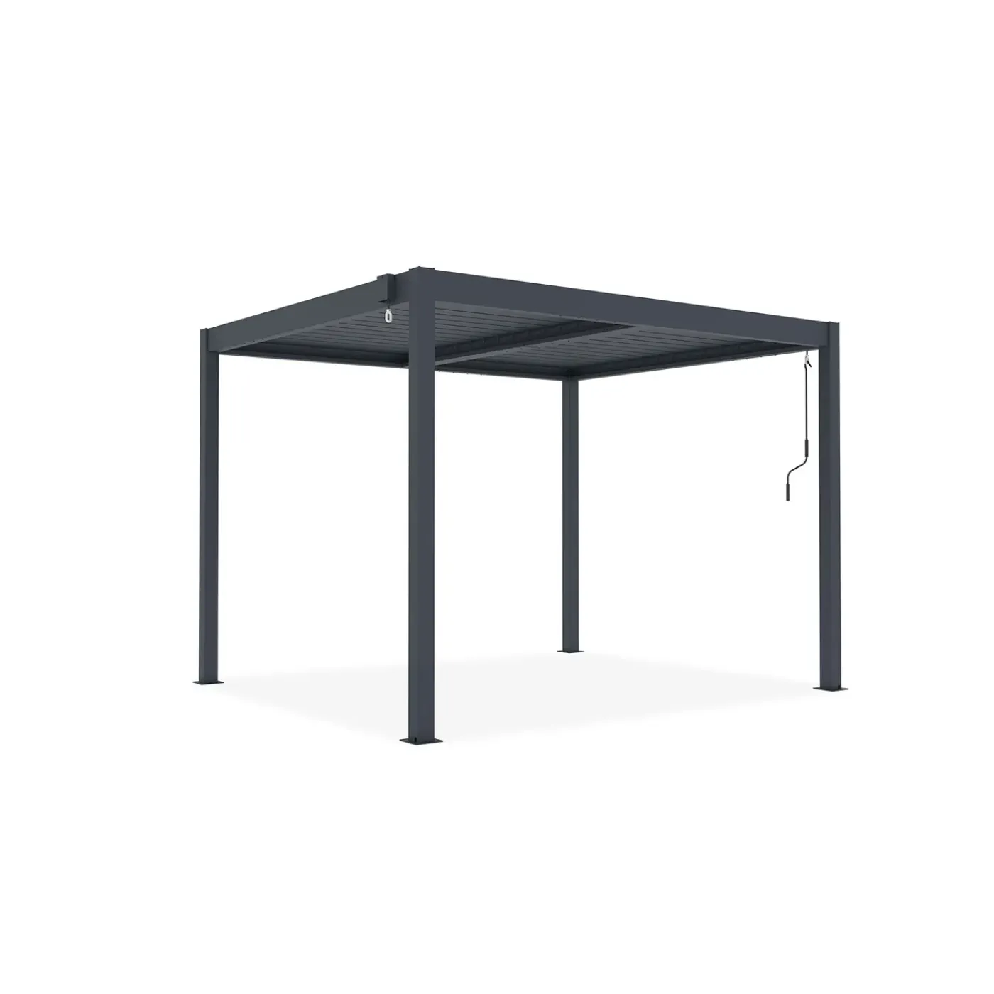 cazeboo Bioklimatische Pergola Piana Grijze 3x2,5m Aluminium - Verstelbare Latten