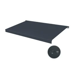 Cazeboo Gemotoriseerde Zonneluifel Fazzio 5x3m - 320g/m² Premium Canvas Grijs