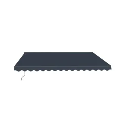 cazeboo Monoblock Luifel Vecchio 4x3m - 320g/m² Premium Canvas Grijs