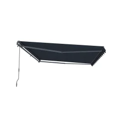 cazeboo Monoblock Luifel Vecchio 4x3m - 320g/m² Premium Canvas Grijs