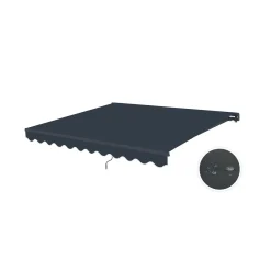 cazeboo Monoblock Luifel Vecchio 3x2,5m - 320g/m² Premium Canvas Grijs