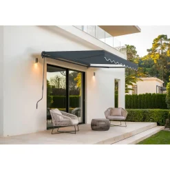 cazeboo Monoblock Luifel Vecchio 2,5x2m - 320g/m² Premium Canvas Grijs