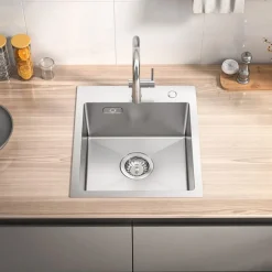 Cecipa Max - Keukenwastafel - Vingerafdrukbestendige En Elegante Afwerking - 40x45x19 Cm