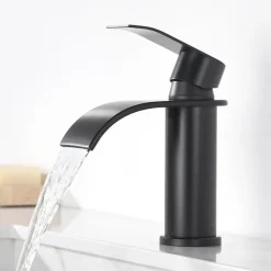 CECIPA MAX - Waterval Kraan Zwart - Vlotte Warm/koud Bediening - 160 Mm