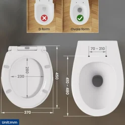 Cecipa Max - Wc-bril - O-vorm, Softclose, Draagvermogen 150 Kg - Standaardformaat
