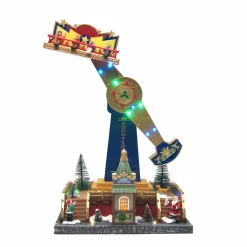 Central Park Kermis attractie voor Kerstdorp - Multikleur - 45cm - Binnen