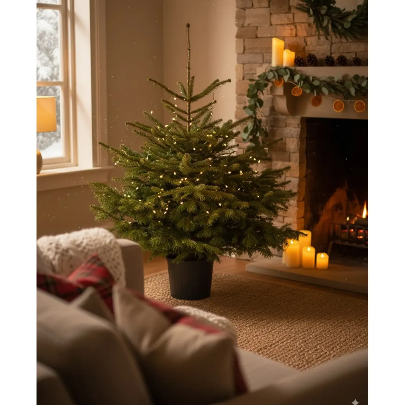 Central Park Kerstboom - Nordmann - In Pot - 80-100 cm