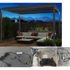 Central Park LED-Verlichting voor Riaci Pergola - 3x4m
