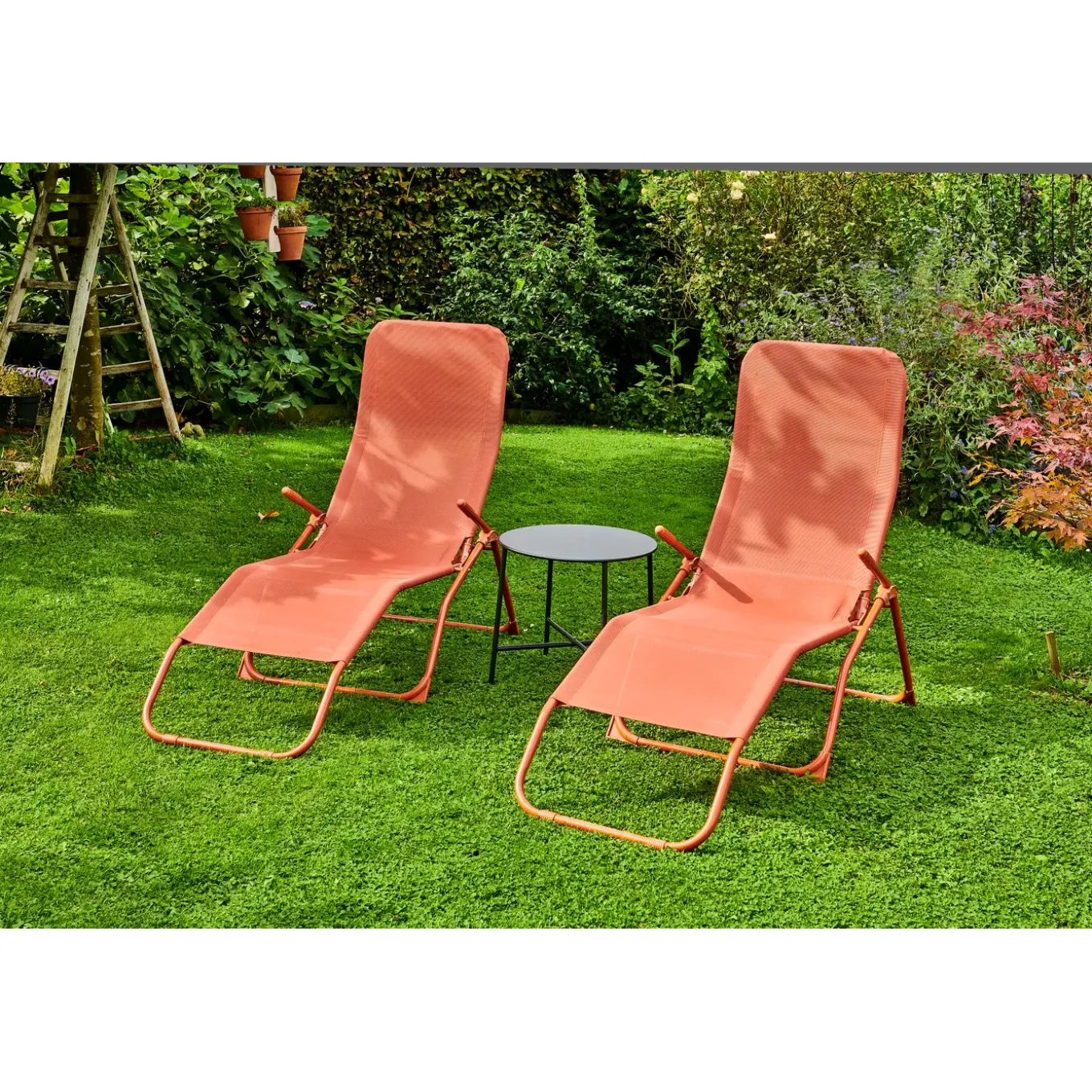 Central Park ligbed Favara oranje 181x65x80cm