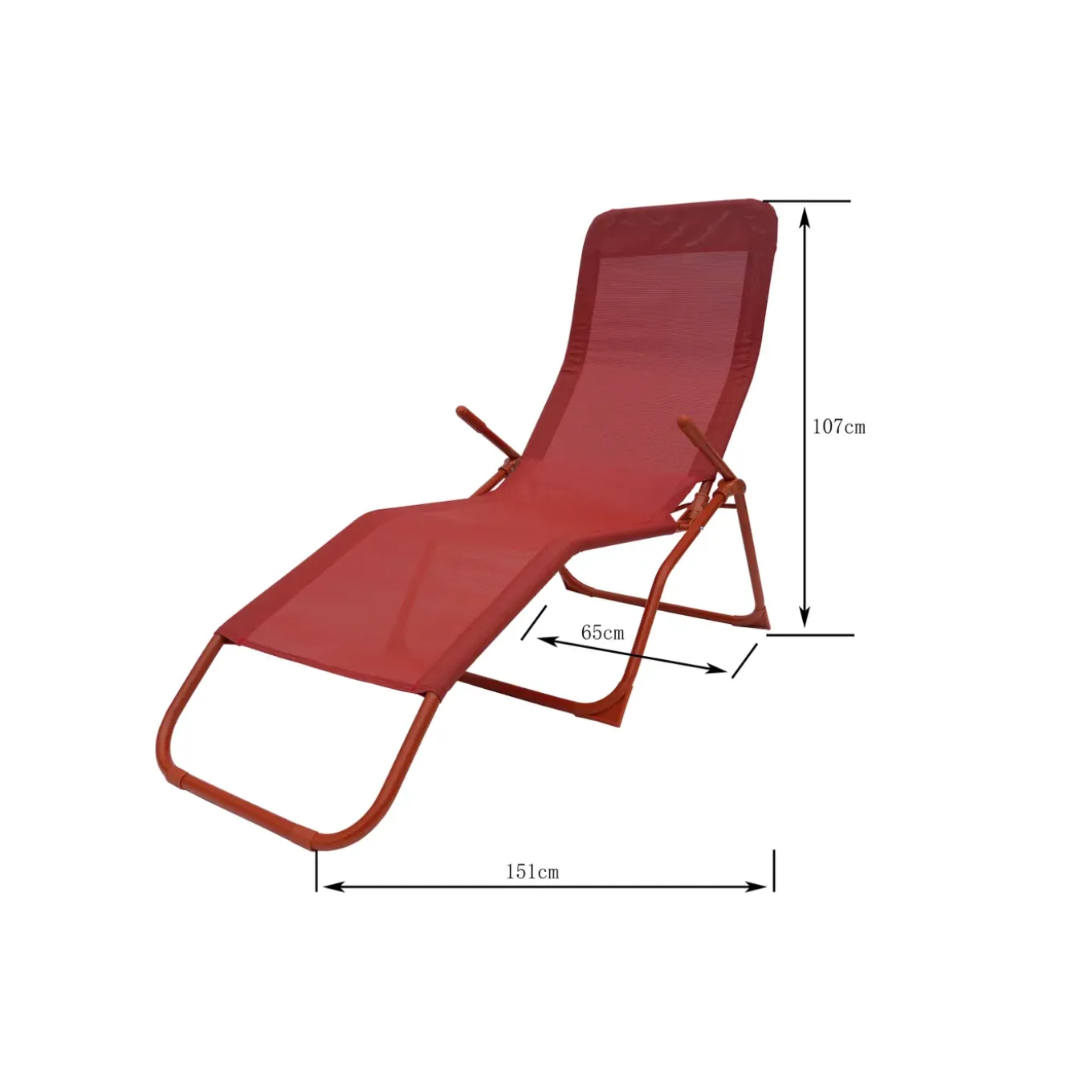 Central Park ligbed Favara oranje 181x65x80cm