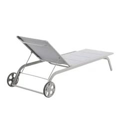 Central Park ligbed Noto aluminium taupe/grijs 206x80x34cm