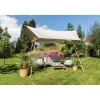 Central Park Loungeset Kea - Staal/Wicker - Groen - 4 Personen