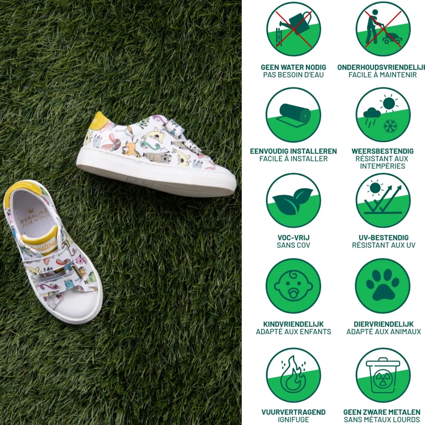 Green Turtle Central Park Luxury Kunstgras 30 mm - 100x400 cm