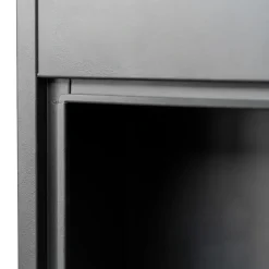 Central Park Pakketbrievenbus Parcelpal 9000 - Staal - Zwart - 39x105x23cm