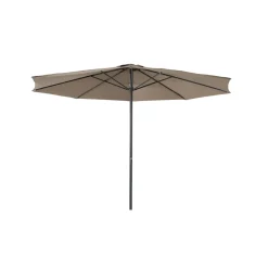 Central Park Parasol Sunny - D 350cm - Taupe - Met Opwindmechanisme 180g/m² Aluminium Mast