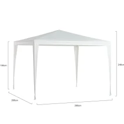 Central Park partytent Basic wit 286x286x246cm