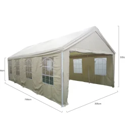 Central Park partytent Party Danszand 395x395x198/305cm