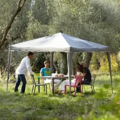 Central Park partytent Quick Up antraciet 290x290x198/248cm