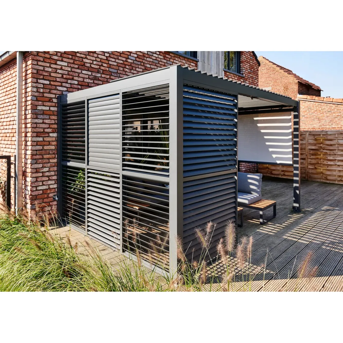 Central Park rolgordijnen voor pergola Riaci 300x390cm - 2 stuks