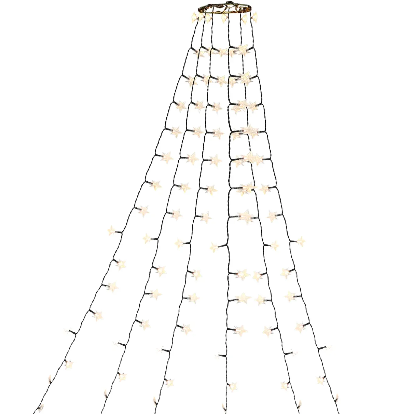 Central Park Star Tree Curtain Lichtsnoer - 200 LED's - Warm Wit - 21x18x9cm - Buiten