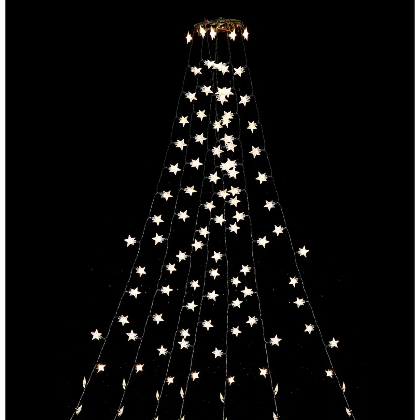 Central Park Star Tree Curtain Lichtsnoer - 200 LED's - Warm Wit - 21x18x9cm - Buiten