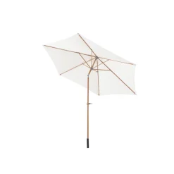 Central Park Stokparasol Sunny - D 288cm - Ecru - Kantelbaar Met Opwindmechanisme