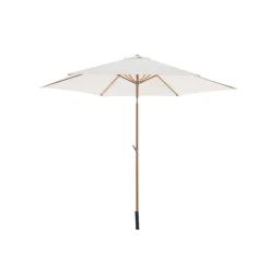 Central Park Stokparasol Sunny - D 288cm - Ecru - Kantelbaar Met Opwindmechanisme