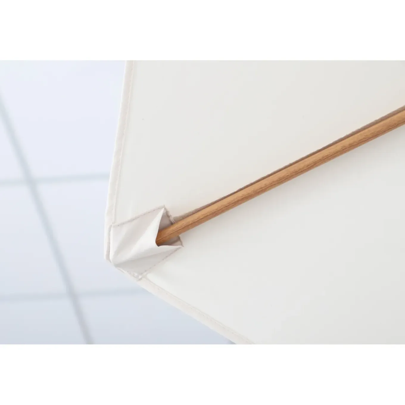 Central Park Stokparasol Sunny - D 288cm - Ecru - Kantelbaar Met Opwindmechanisme