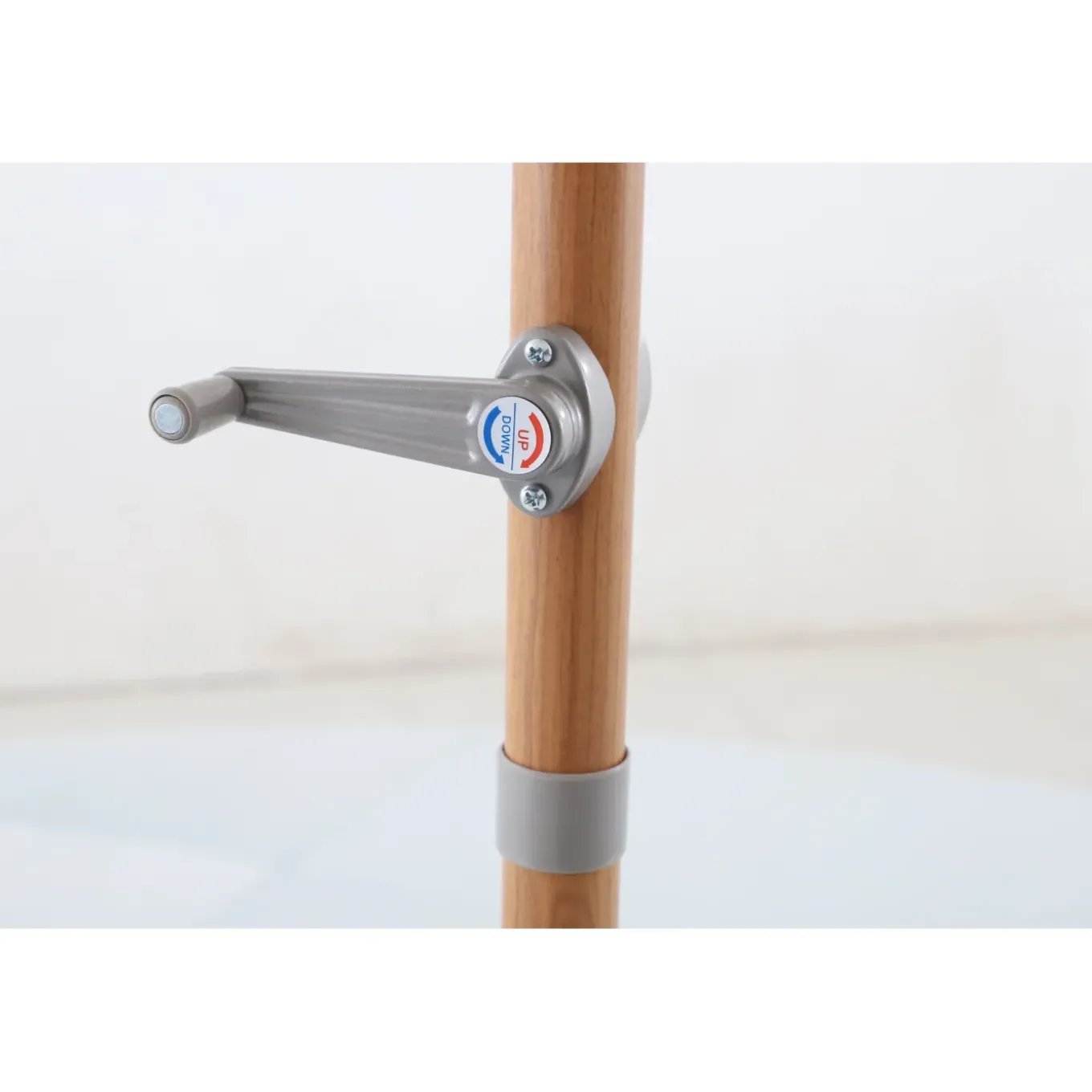 Central Park Stokparasol Sunny - D 288cm - Ecru - Kantelbaar Met Opwindmechanisme