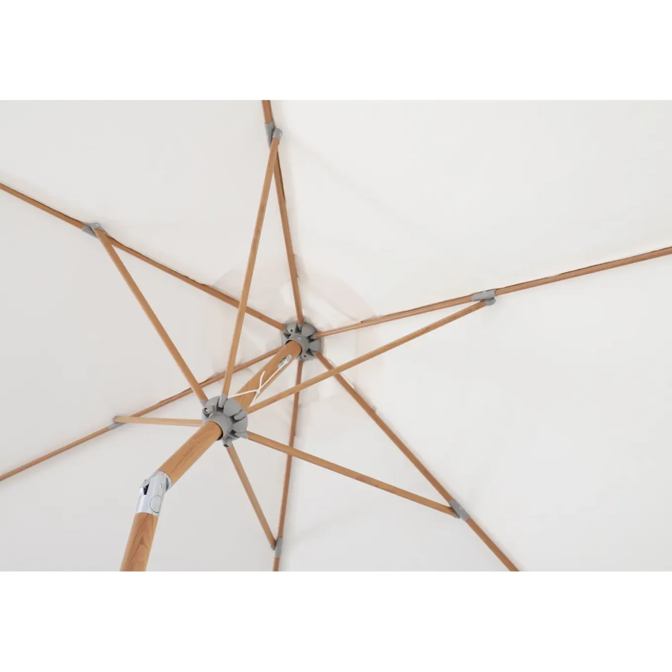 Central Park Stokparasol Sunny - D 288cm - Ecru - Kantelbaar Met Opwindmechanisme