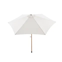 Central Park Stokparasol Sunny - D 288cm - Ecru - Kantelbaar Met Opwindmechanisme