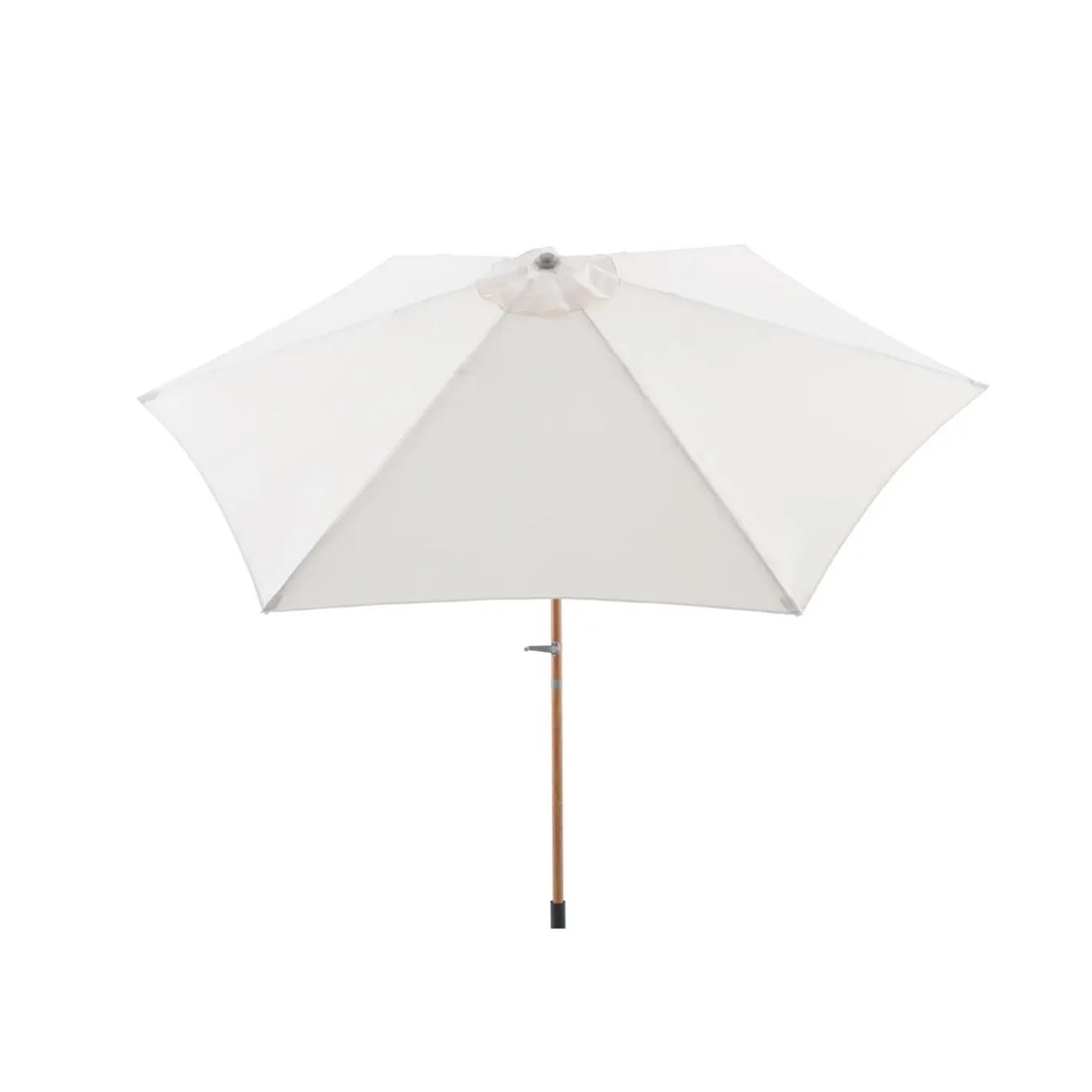 Central Park Stokparasol Sunny - D 288cm - Ecru - Kantelbaar Met Opwindmechanisme