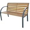 Central Park tuinbank City 2-zits staal FSC eucalyptushout