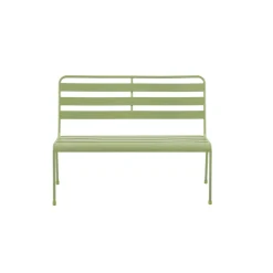 Central Park tuinbank Lily staal groen 127x63x86cm