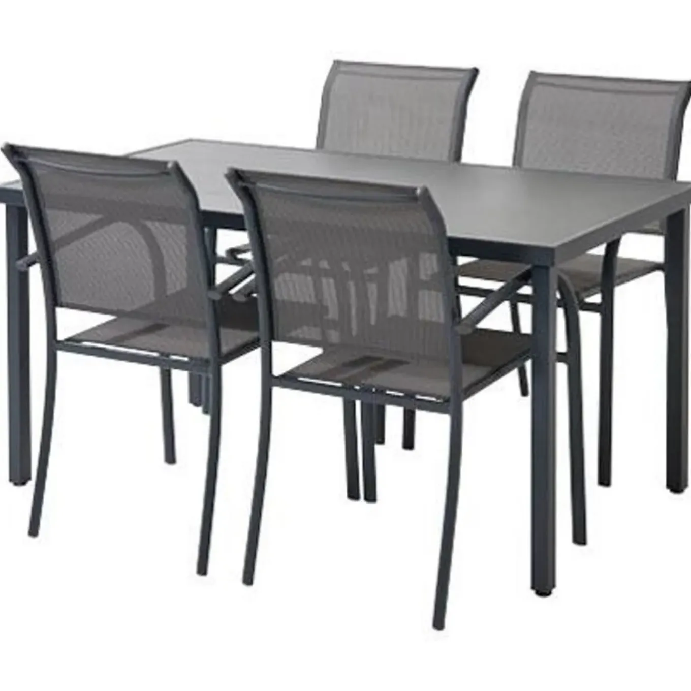 Central Park tuintafel Almunda aluminium/glas 145x80x72cm