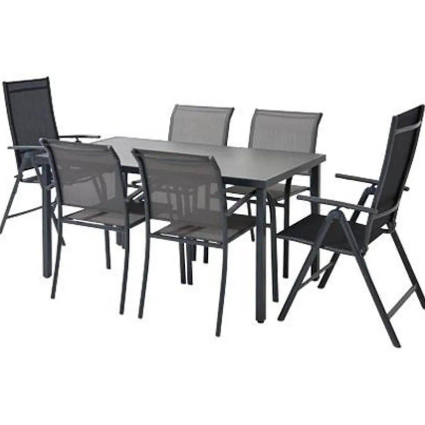 Central Park tuintafel Almunda aluminium/glas 145x80x72cm