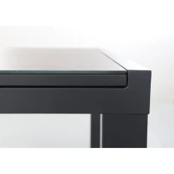 Central Park - Tuintafel - Andros - Aluminium/Glas 146x94x75cm - Uitschuifbaar (tot 219cm)