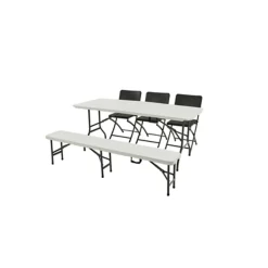 Central Park tuintafel Party inklapbaar 6 personen wit 180x75cm