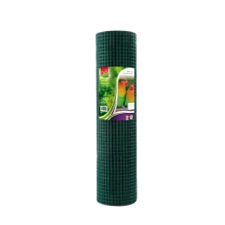 Central Park Vogelgaas Vierkant Geplastificeerd - 12,7x12,7mm - 100cmx10m - Groen