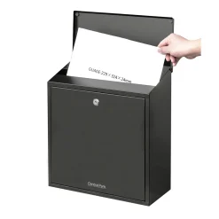 Central Park Wandbrievenbus Mailpal 500B - Staal - Zwart - 37,3x42x17,3cm