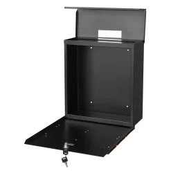 Central Park Wandbrievenbus Mailpal 900WD - Staal - Zwart-Bruin - 36,5x41x16,5cm