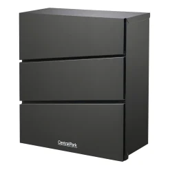 Central Park Wandbrievenbus Mailpal 900B - Staal - Zwart - 36,5x41x16,5cm