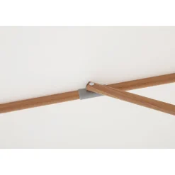 Central Park Zweefparasol Daze - D 300cm - Ecru - Met Opwindmechanisme 180g/m² - Stalen Mast