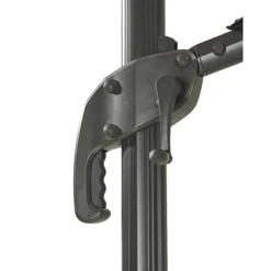 Central Park Zweefparasol Vive - D 290cm - Antraciet - 360° Draaibaar 180g/m² Aluminium Mast