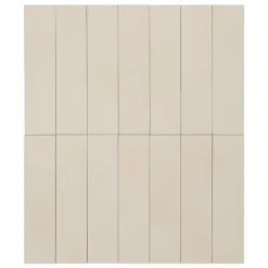 CeramicConnection Eenkleurige Vloer/wandtegel Toronto Beige Gematteerd 7,2x29,5 Cm 0.48 M²/d
