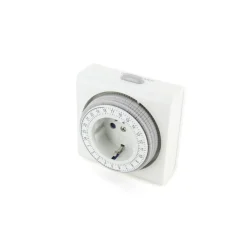 Chacon mechanische timer vierkant wit