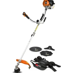 CHESTER - Benzine bosmaaier 52 cm³ - 3 messen + 1 dubbele draadkop