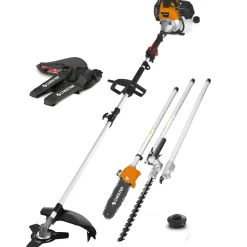 Chester - Multifunctionele benzine 4-in-1: kettingzaag, heggenschaar, bosmaaier, verlengstuk