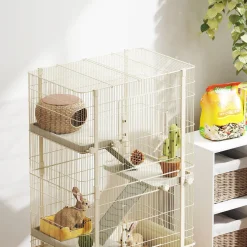 4Goodz Chinchilla En Hamsterkooi Met 4 Verdiepingen - 48x88x150 Cm