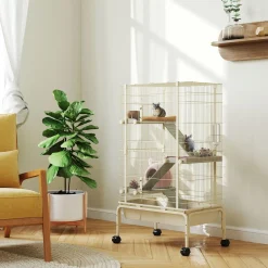 4Goodz Chinchilla En Hamsterkooi Met 4 Verdiepingen - 48x88x150 Cm